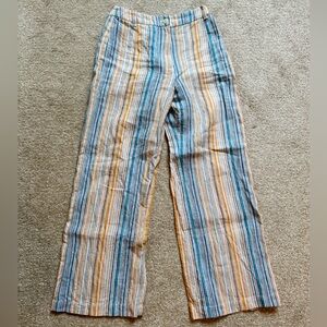 Reformation 100% Linen Tahiti Pants in Marbella